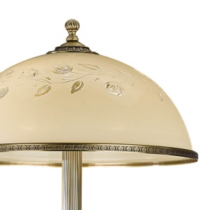 Lampadar / Lampa de podea din alama cu sticla decorata design italian 6208 201481 universul-luminii.ro