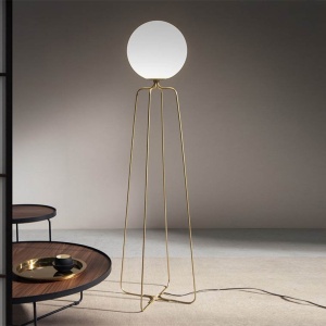 Lampadar, Lampa de podea eleganta design minimalist Golden