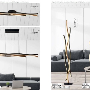 Lampadar, Lampa de podea LED design modern Bloom Swirl - Img 5