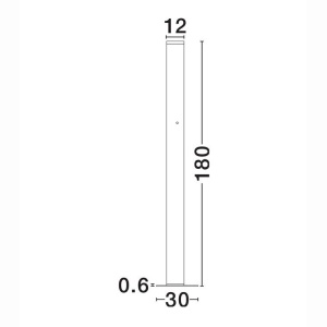Lampadar, lampa de podea LED ORIN bordeaux 57W - Img 2