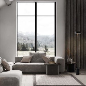 Lampadar/Lampa de podea LED stil minimalist THEA negru 160231 universul-luminii.ro