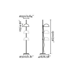 Lampadar/Lampa de podea metal stil industrial DOMINICA negru/bej 223771 universul-luminii.ro
