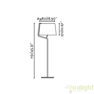 Lampadar / Lampa de podea moderna BERNI 29335 44101 universul-luminii.ro