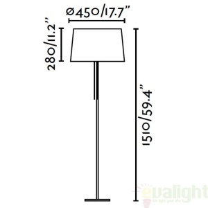 Lampadar / Lampa de podea moderna neagra, VOLTA 20030 64421 universul-luminii.ro