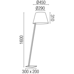 Lampadar, lampa de podea Moma 68503 51151 universul-luminii.ro