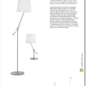 Lampadar, lampa de podea REGOL PT1 BIANCO 014609 173871 universul-luminii.ro