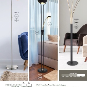 Lampadar LED design modern Bizzy negru, alb 211961 universul-luminii.ro