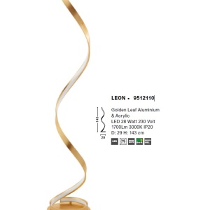 Lampadar LED design modern LEON NVL-9512110 - Img 2