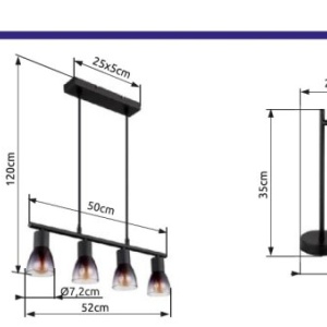 Lampadar stil minimalist SATELLA 3L 241011 universul-luminii.ro