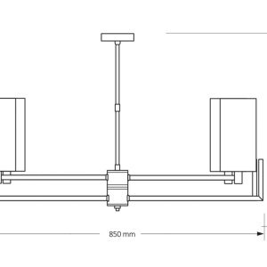 Lustra 4 brate eleganta design modern Nemi 144121 universul-luminii.ro