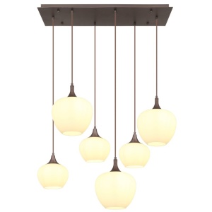 Lustra 6L design modern Maxy cafea 134541 universul-luminii.ro