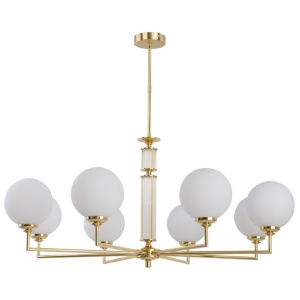 Lustra 8 brate moderna realizata manual Artu Glass