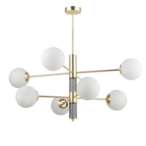 Lustra 8 surse de lumina moderna realizata manual Ultimo