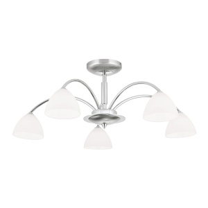 Lustra aplicata 5 brate elegant design modern OPALDESIGN, satin - Img 5