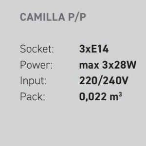 Lustra aplicata CAMILLA cu foita aurie sau argintie 149611 universul-luminii.ro