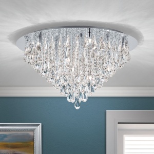 Lustra aplicata cristal K9 design elegant CELESTE D-75 crom - Img 1