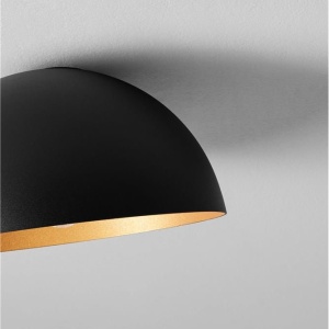Lustra aplicata design decorativ GEA negru/auriu D-29cm - Img 2