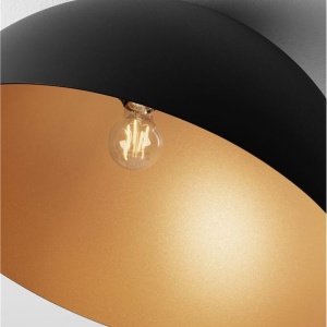 Lustra aplicata design decorativ GEA negru/auriu D-50cm - Img 6