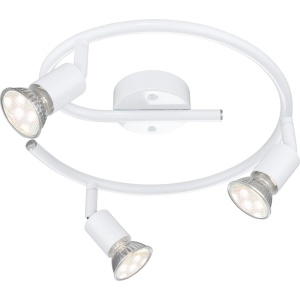Lustra aplicata design modern 3 spoturi alba GU10 LED Olana / Oliwa 57381-3L GL