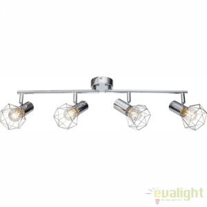 Lustra aplicata design modern 4 spoturi Xara I 54802-4 GL - Img 1