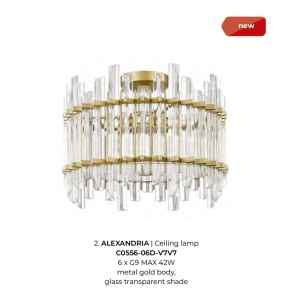 Lustra aplicata design modern Alexandria 6L - Img 2