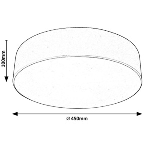 Lustra aplicata design modern circular Renata negru - Img 5