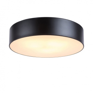 Lustra aplicata design modern circular Renata negru - Img 1