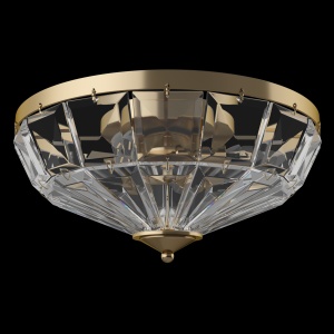 Lustra aplicata design neoclasic Facet auriu, diametru 39,6cm 201071 universul-luminii.ro
