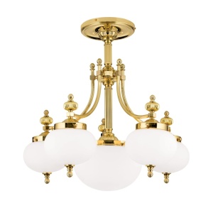 Lustra aplicata eleganta stil clasic Nostalgie 6L alama lucios/opal
