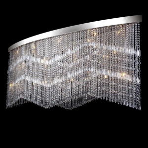Lustra aplicata moderna cristal Bohemia, L-200cm L17 010/25/3, 3-SK, F 2 coat - Img 1