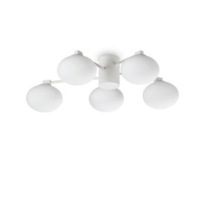 Lustra aplicata stil minimalist Hermes pl5 d60 alba