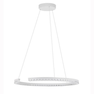 Lustra circulara aluminiu alb GREAMY D-65cm