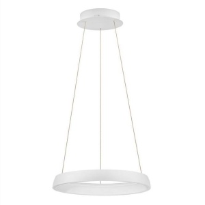Lustra circulara aluminiu alb LED CCT OVIA 45cm