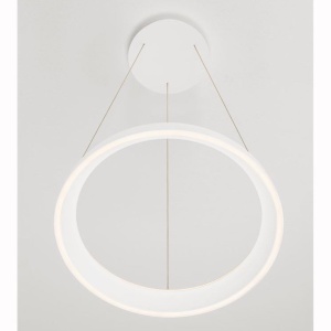 Lustra circulara aluminiu alb LED CCT OVIA 45cm 632701 universul-luminii.ro