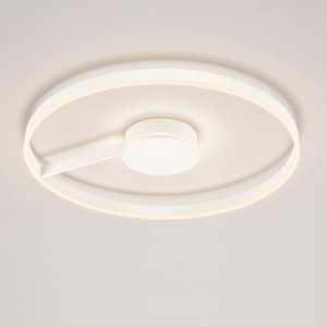 Lustra circulara aluminiu alb LED CCT SIENA 80cm