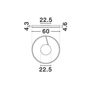 Lustra circulara aluminiu bronz LED CCT SIENA 60cm , 6, universul-luminii.ro