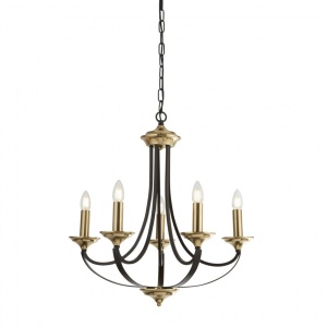Lustra clasica suspendata design traditional Belfry 5L 1845-5BZ SRT