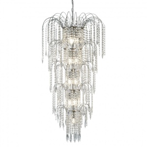 Lustra cristal casa scarii design LUX Waterfall 13L 1313-13CC SRT