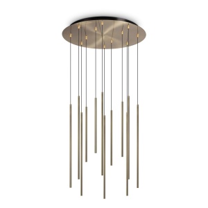 Lustra cu 12 pendule LED design tubular FILO sp12 2700k alama