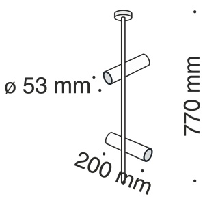 Lustra cu 2 spoturi directionabile Elti alb MY-C021CL-02W 75571 universul-luminii.ro