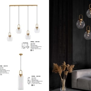 Lustra cu 3 pendule design modern IRVINE 202131 universul-luminii.ro