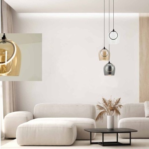 Lustra cu 3 pendule design modern LED LIGHT 153361 universul-luminii.ro