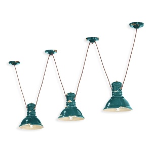 Lustra cu 3 pendule design retro realizata manual din ceramica INDUSTRIAL 216831 universul-luminii.ro