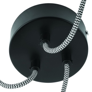 Lustra cu 3 pendule din cauciuc reciclat AMAZON, 26cm AMAZON/25/H3/B 174841 universul-luminii.ro