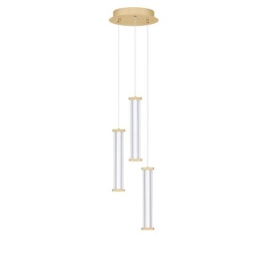 Lustra cu 3 pendule LED 3000K PHEME auriu periat