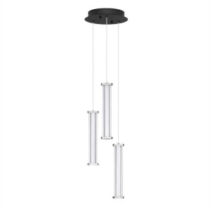 Lustra cu 3 pendule LED 3000K PHEME nickel satinat - Img 3