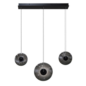 Lustra cu 3 pendule LED ANDORA 3-STEP DIMM fumuriu