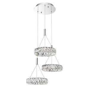 Lustra cu 3 pendule LED design modern Corona NVL-7402401