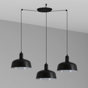 Lustra cu 3 pendule metal TATAWIN M negru