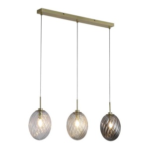 Lustra cu 3 pendule sticla colorata Whirl 621301 universul-luminii.ro